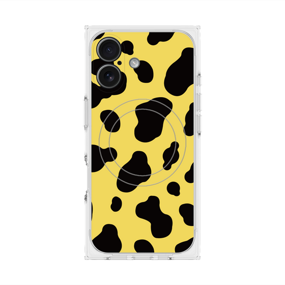 Premium Square Case with MagSafe［ Cow - Yellow ］