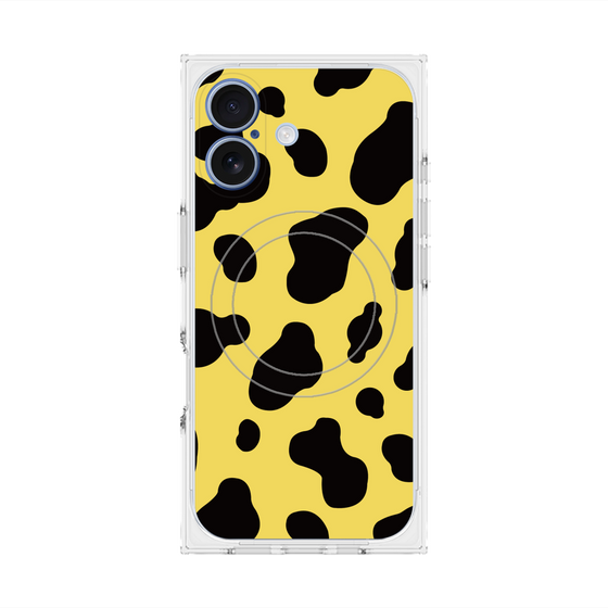 Premium Square Case with MagSafe［ Cow - Yellow ］