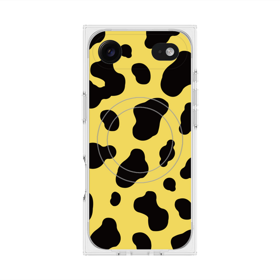 Premium Square Case with MagSafe［ Cow - Yellow ］