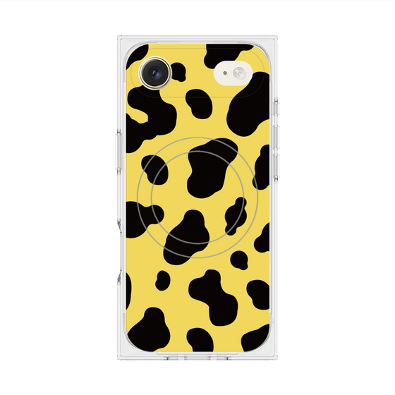 Premium Square Case with MagSafe［ Cow - Yellow ］