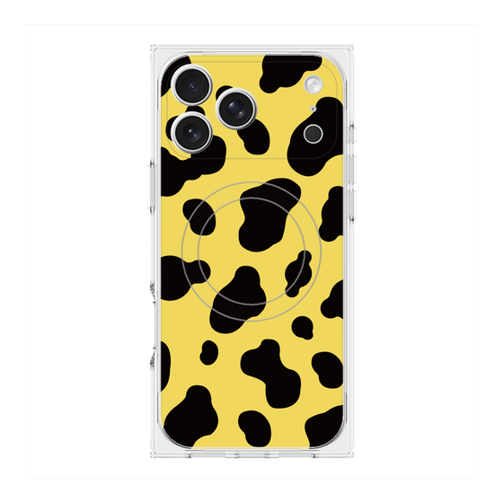 Premium Square Case with MagSafe［ Cow - Yellow ］
