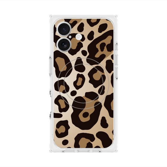 Premium Square Case with MagSafe［ Leopard - Yellow ］