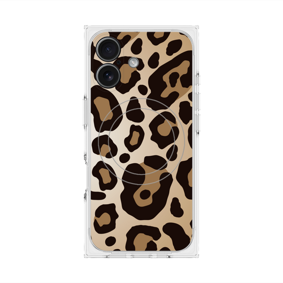 Premium Square Case with MagSafe［ Leopard - Yellow ］