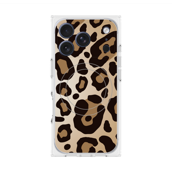 Premium Square Case with MagSafe［ Leopard - Yellow ］