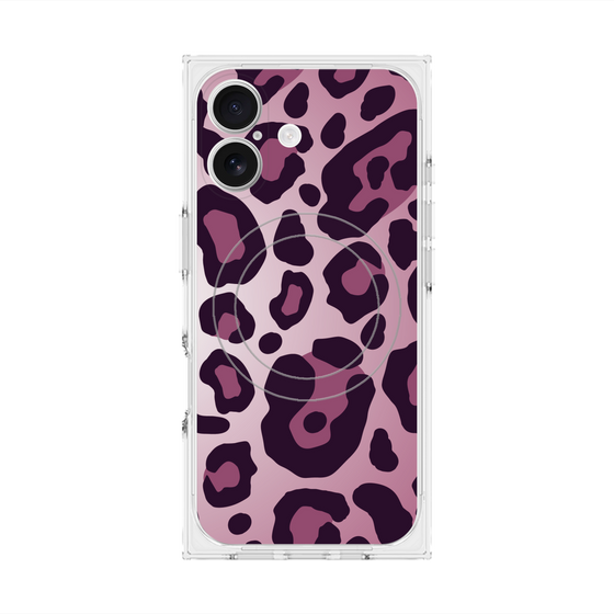 Premium Square Case with MagSafe［ Leopard - Pink ］