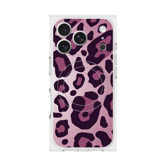 Premium Square Case with MagSafe［ Leopard - Pink ］