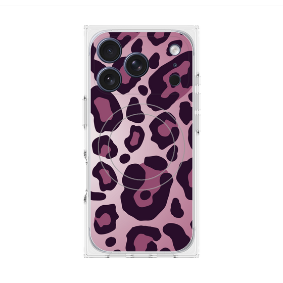Premium Square Case with MagSafe［ Leopard - Pink ］
