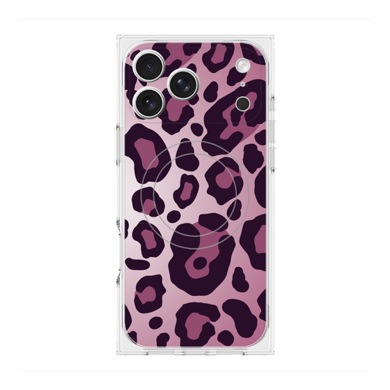 Premium Square Case with MagSafe［ Leopard - Pink ］