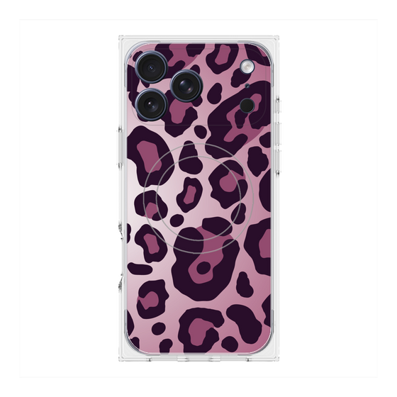 Premium Square Case with MagSafe［ Leopard - Pink ］