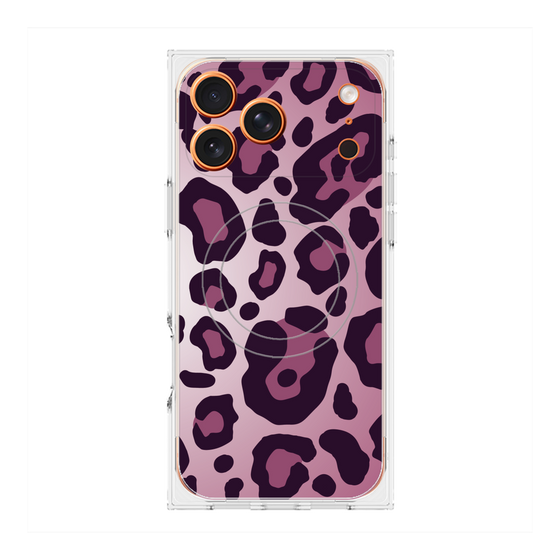 Premium Square Case with MagSafe［ Leopard - Pink ］