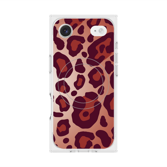 Premium Square Case with MagSafe［ Leopard - Red ］