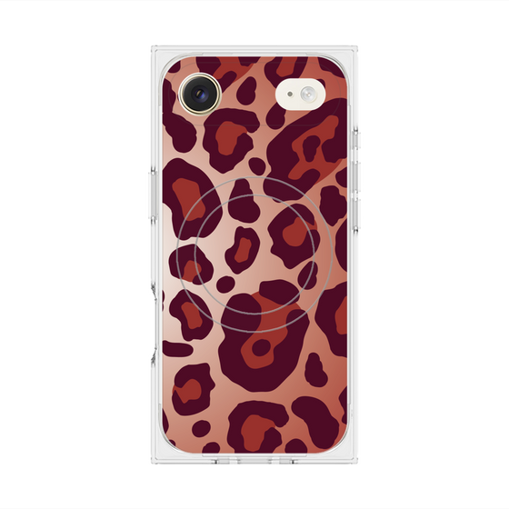 Premium Square Case with MagSafe［ Leopard - Red ］