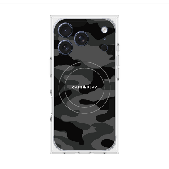 Premium Square Case with MagSafe［ Camouflage - Black ］