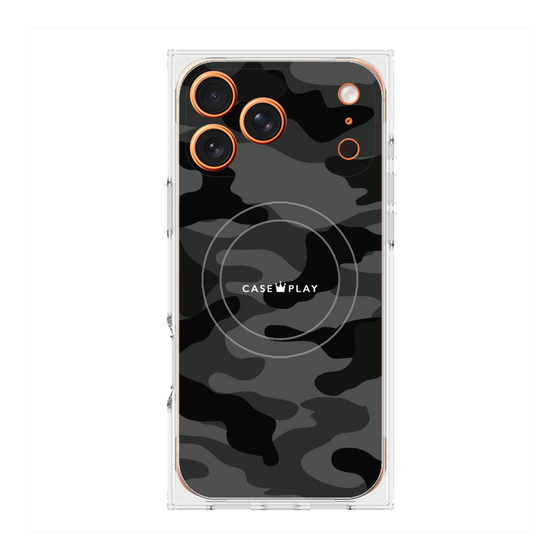 Premium Square Case with MagSafe［ Camouflage - Black ］