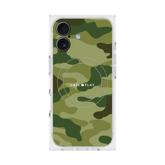 Premium Square Case with MagSafe［ Camouflage - Green ］