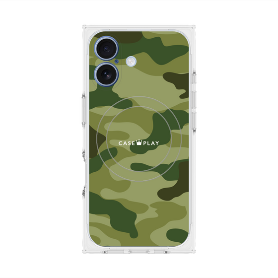 Premium Square Case with MagSafe［ Camouflage - Green ］