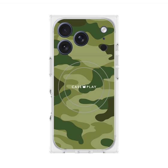 Premium Square Case with MagSafe［ Camouflage - Green ］