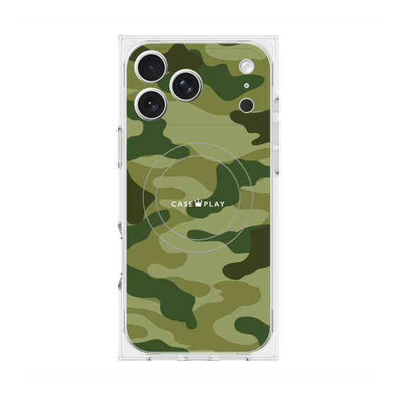 Premium Square Case with MagSafe［ Camouflage - Green ］