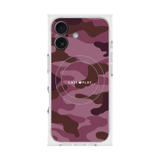 Premium Square Case with MagSafe［ Camouflage - Pink ］