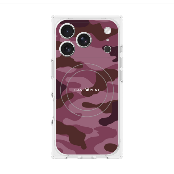 Premium Square Case with MagSafe［ Camouflage - Pink ］