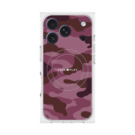 Premium Square Case with MagSafe［ Camouflage - Pink ］