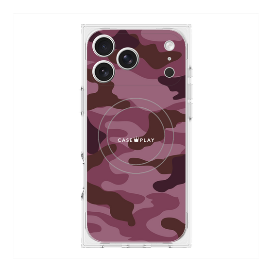 Premium Square Case with MagSafe［ Camouflage - Pink ］