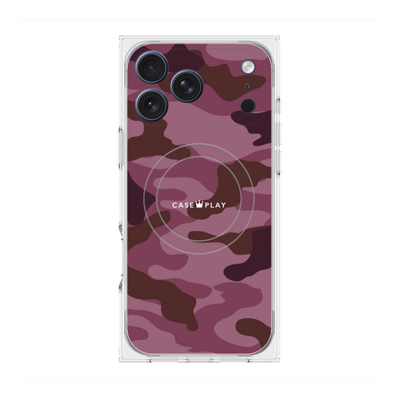 Premium Square Case with MagSafe［ Camouflage - Pink ］