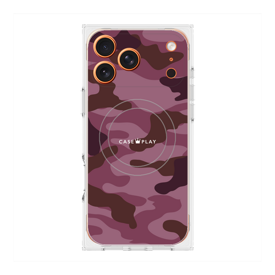 Premium Square Case with MagSafe［ Camouflage - Pink ］