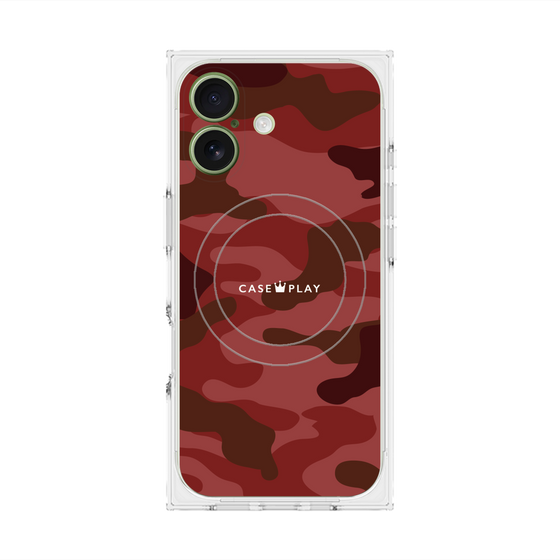 Premium Square Case with MagSafe［ Camouflage - Red ］
