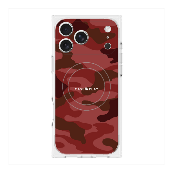 Premium Square Case with MagSafe［ Camouflage - Red ］