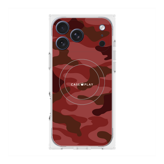 Premium Square Case with MagSafe［ Camouflage - Red ］