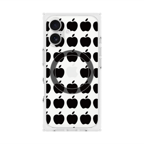 Premium Square Case with MagSafe［ Apple - Black ］