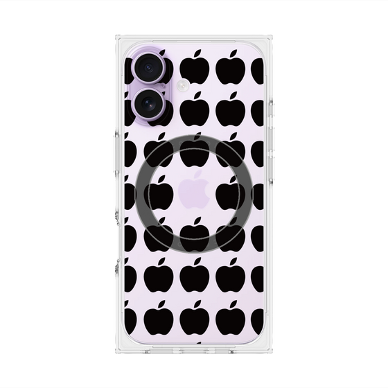 Premium Square Case with MagSafe［ Apple - Black ］