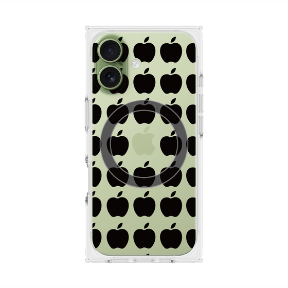 Premium Square Case with MagSafe［ Apple - Black ］