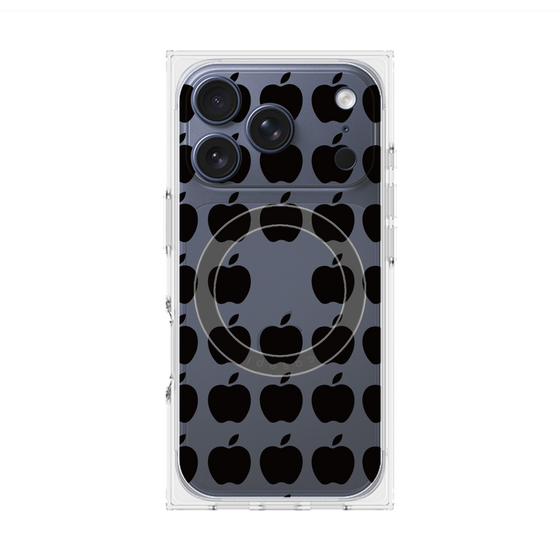 Premium Square Case with MagSafe［ Apple - Black ］