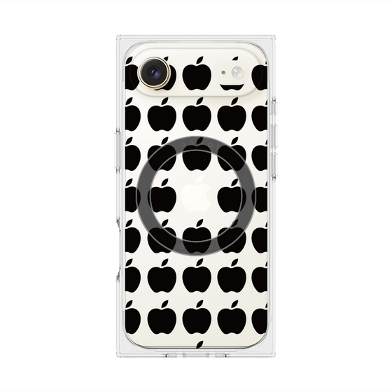 Premium Square Case with MagSafe［ Apple - Black ］