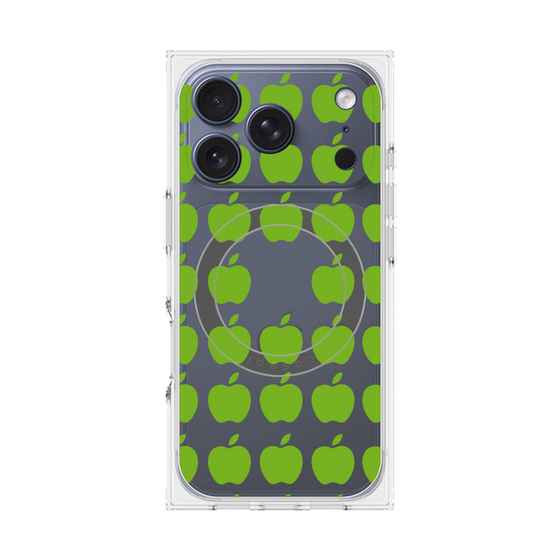 Premium Square Case with MagSafe［ Apple - Green ］