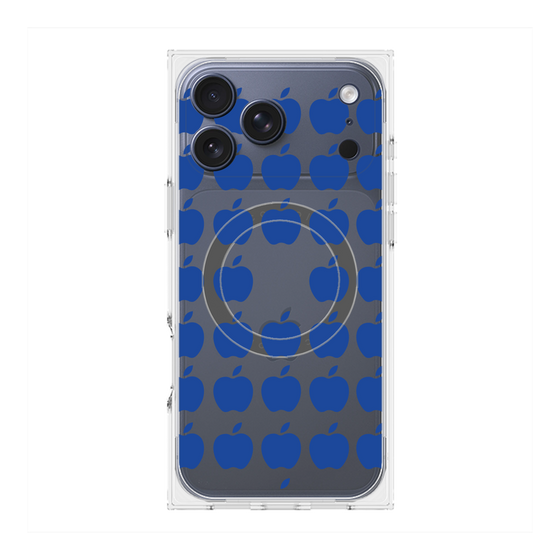 Premium Square Case with MagSafe［ Apple - Blue ］