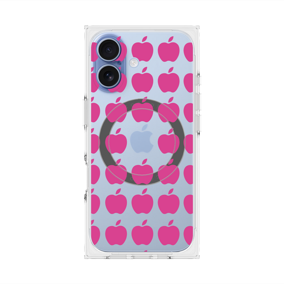 Premium Square Case with MagSafe［ Apple - Pink ］