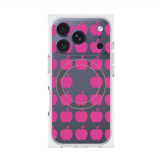 Premium Square Case with MagSafe［ Apple - Pink ］