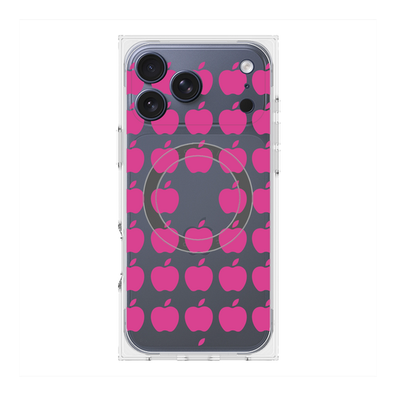 Premium Square Case with MagSafe［ Apple - Pink ］