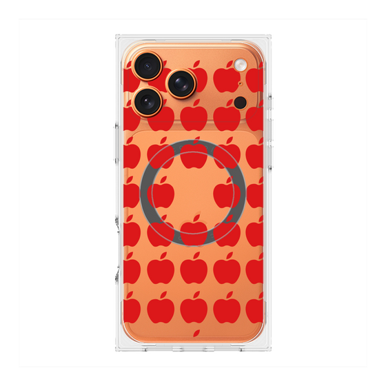 Premium Square Case with MagSafe［ Apple - Red ］