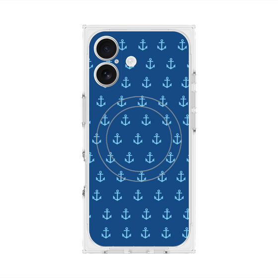 Premium Square Case with MagSafe［ Anchor - Blue ］