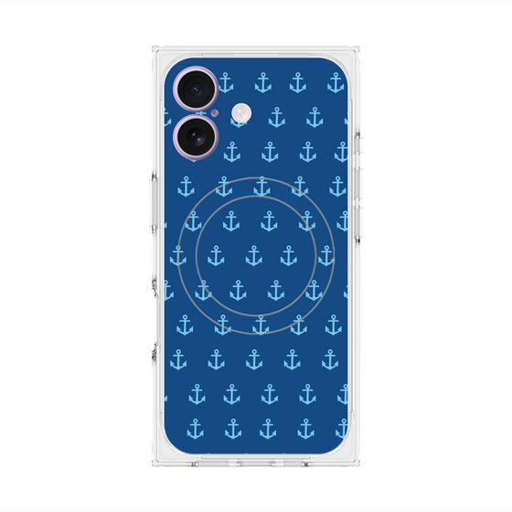 Premium Square Case with MagSafe［ Anchor - Blue ］