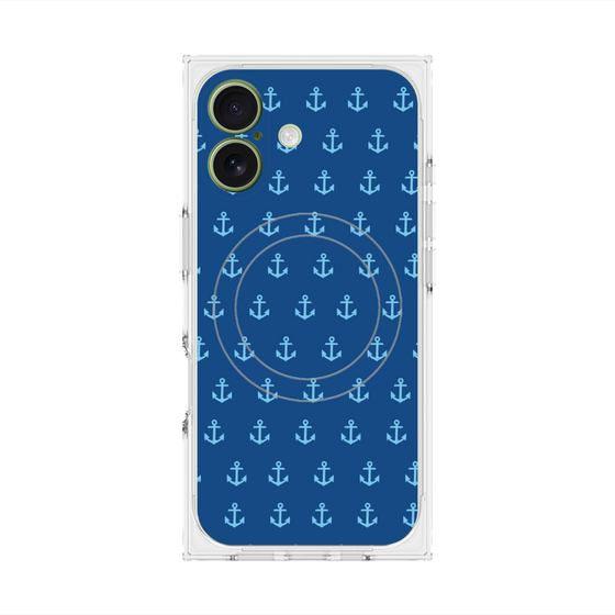 Premium Square Case with MagSafe［ Anchor - Blue ］