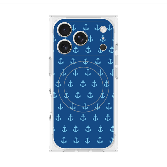 Premium Square Case with MagSafe［ Anchor - Blue ］