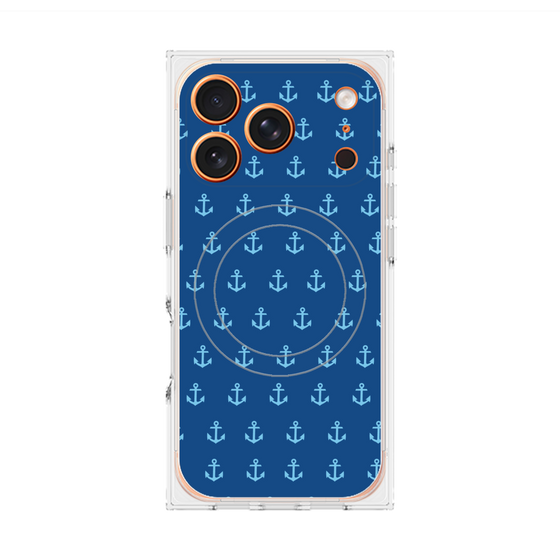 Premium Square Case with MagSafe［ Anchor - Blue ］