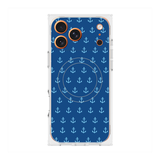 Premium Square Case with MagSafe［ Anchor - Blue ］