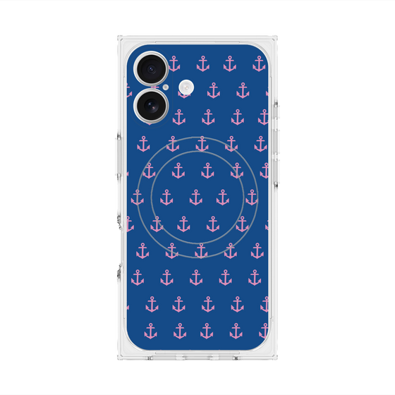 Premium Square Case with MagSafe［ Anchor - Pink ］