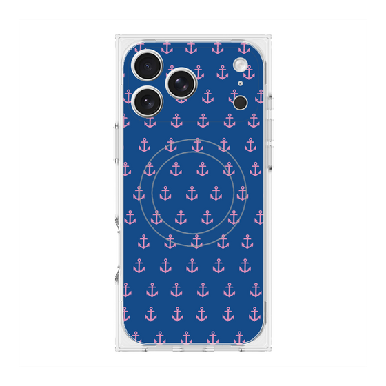 Premium Square Case with MagSafe［ Anchor - Pink ］